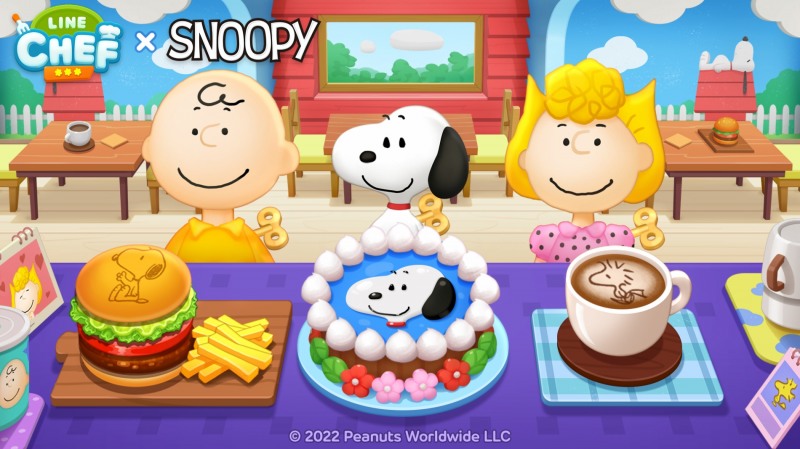 라인스튜디오 쿠킹 게임 라인 셰프, ‘스누피’와 콜라보레이션 진행
