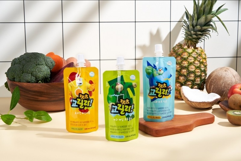 일화 키즈 전용 저당 음료 렛츠고릴라 3종 출시 이미지. (사진=일화)