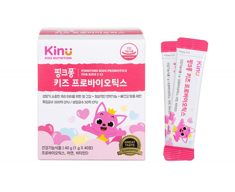 동원F&B ‘키누 핑크퐁 키즈 프로바이오틱스’ 출시