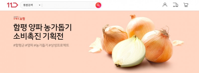 11번가, 함평군 양파 농가 돕기 40톤 물량 반값 판매