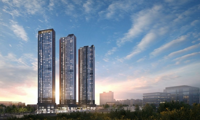 달서 롯데캐슬 센트럴스카이 투시도.(사진=롯데건설)