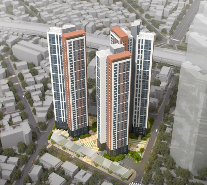 부산 동래구 낙민동 공동주택 신축공사 조감도.(사진=반도건설)