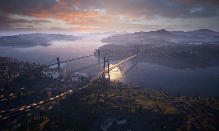 노르웨이 Rv.555 고속도로 건설 프로젝트 조감도. 사진=무보