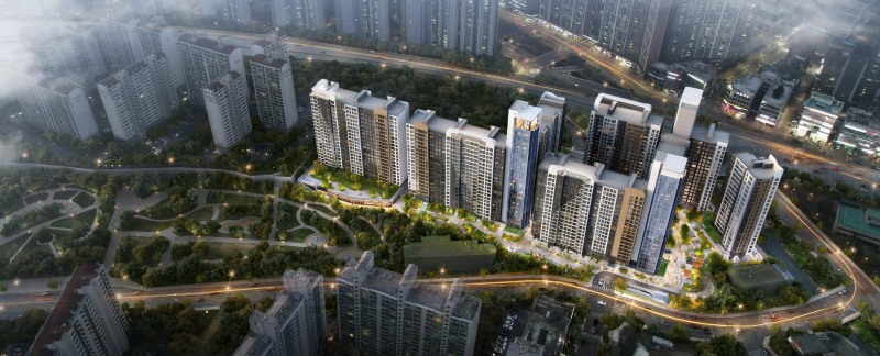 성복역 리버파크 아파트 리모델링사업 조감도.(사진=포스코건설)