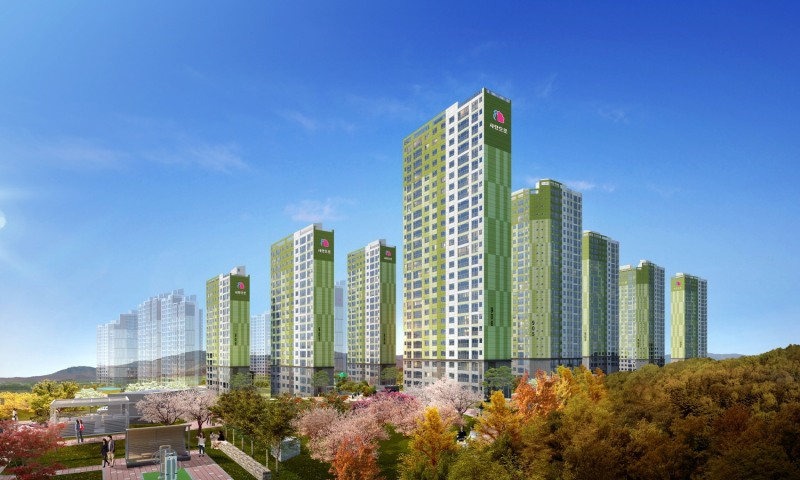 여수웅천 마린파크애시앙 아파트 투시도.(사진=부영그룹)