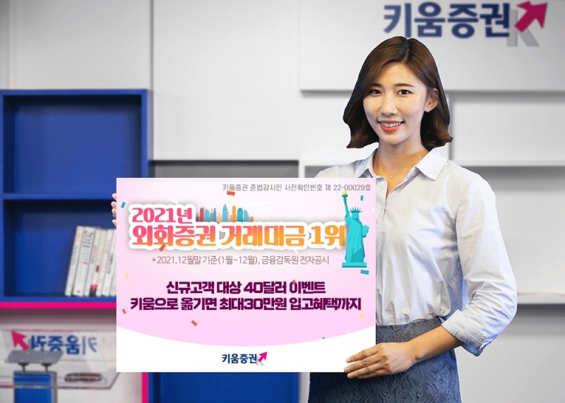 키움증권 ‘해외주식 신규고객 대상 40달러 증정 이벤트’ 실시