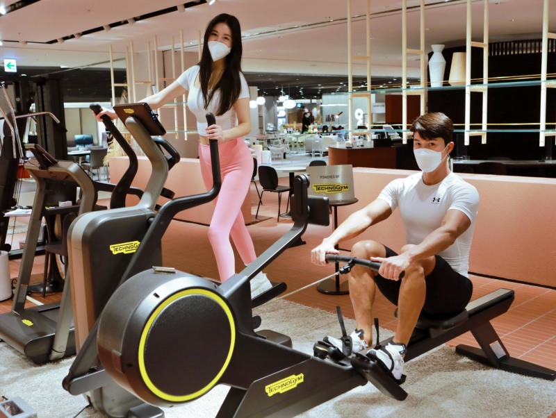 롯데백화점, 피트니스 브랜드 '테크노짐' 팝업 진행