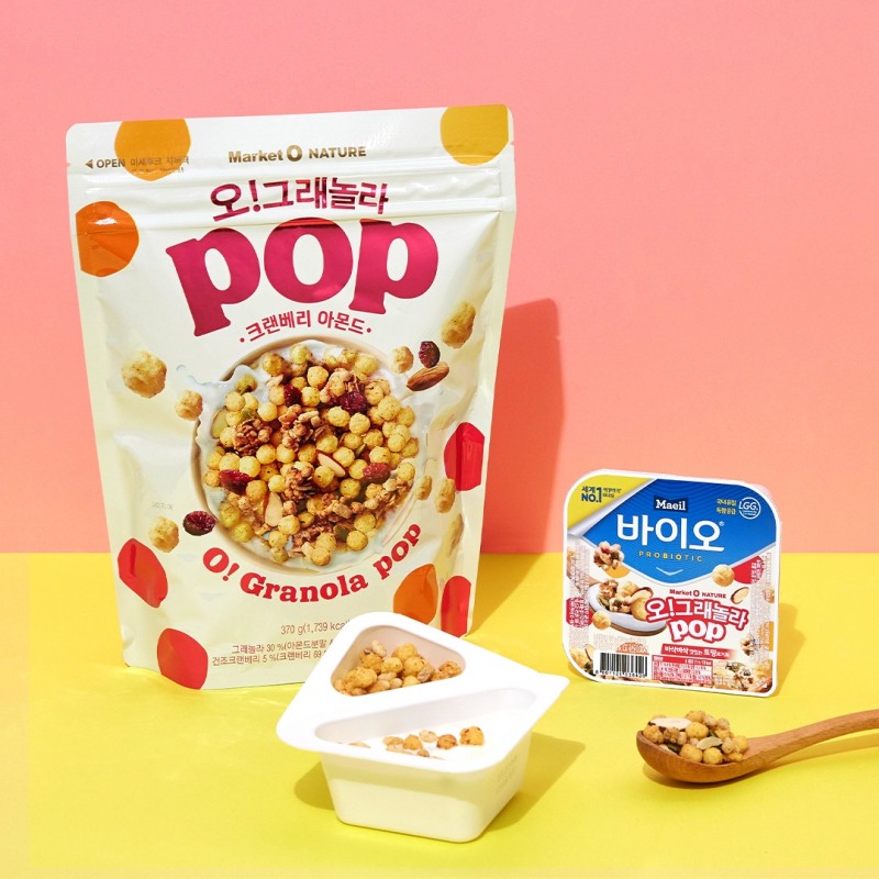 오리온-매일유업 ‘매일 바이오 토핑요거트’와 컬래버레이션 진행