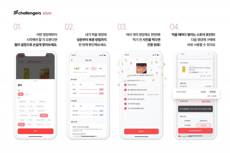 챌린저스, 영양제 챙길 때마다 할인받는 '챌스토어' 런칭