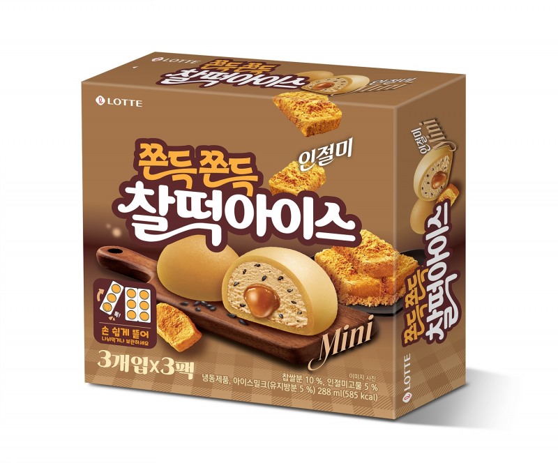 롯데제과, 가정용 멀티 아이스크림 ‘찰떡아이스 인절미’ 출시