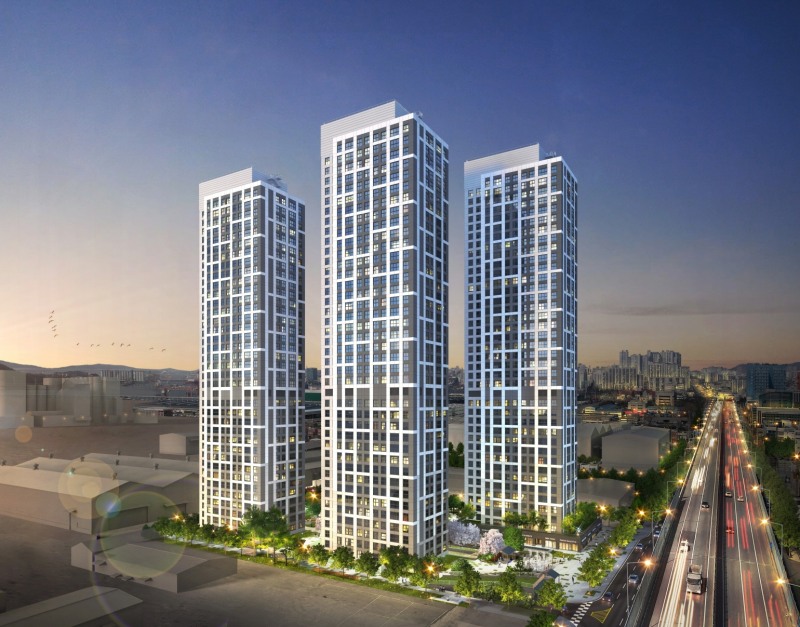 e편한세상 시티 항동 마리나 투시도.(사진=DL이앤씨)