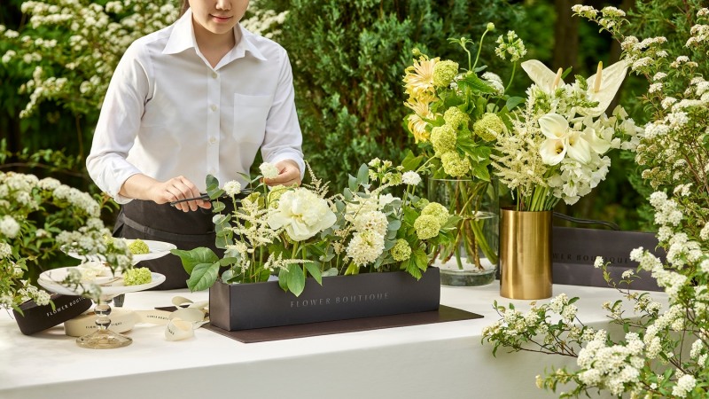 서울신라호텔, 2년만의 '대면 플라워 클래스'…호텔 플라워팀의 노하우 전수