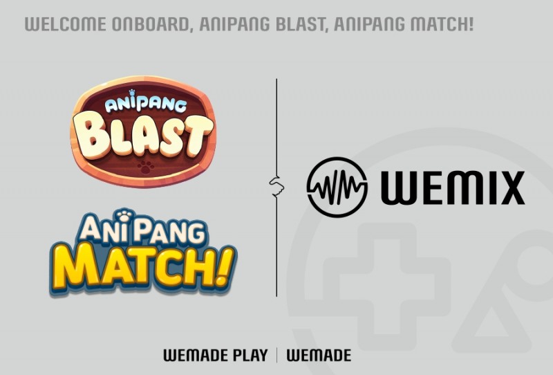 위메이드, 위메이드플레이 '애니팡 매치' '애니팡 블라스트' 위믹스 온보드