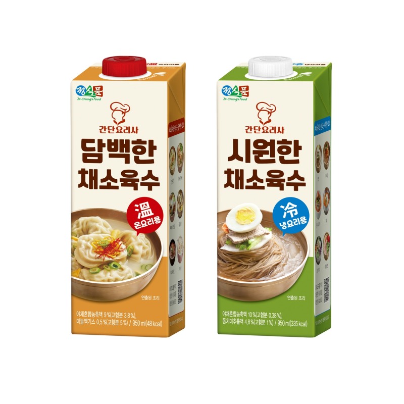정식품 ‘간단요리사 채소육수’ 2종 출시