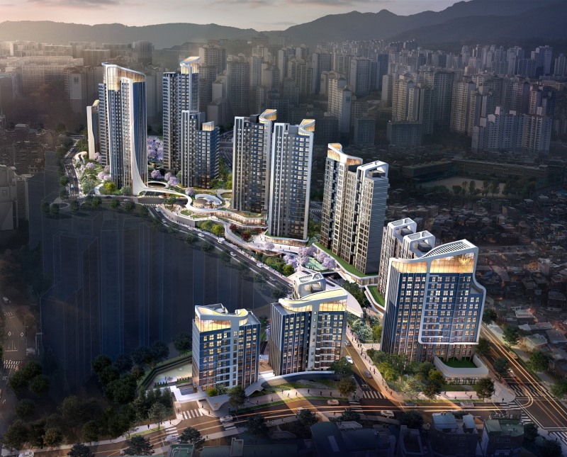 미아3촉진구역 재개발 조감도.(사진=롯데건설)