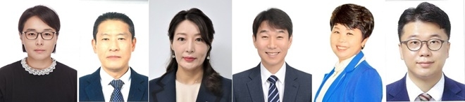 (사진왼쪽부터)한상현 유형준 신순정 민호영 심경숙 신지훈(사진제공=더불어민주당경남도당)