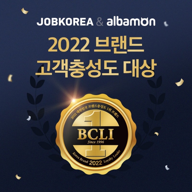 잡코리아·알바몬, ‘2022 브랜드 고객충성도 대상’ 수상