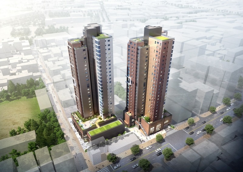 금남로 한신더휴 펜트하우스 조감도(사진=한신공영)