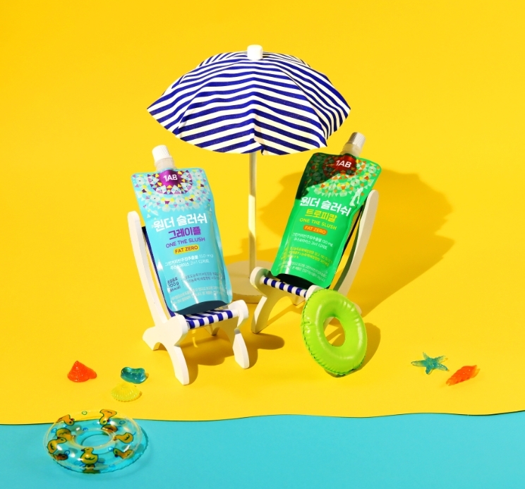 크리에이티브 푸드&코스메틱 브랜드 1AB (원에이비)의 히어로아이템, ‘원더슬러쉬’ 이미지. (사진=포도컴)
