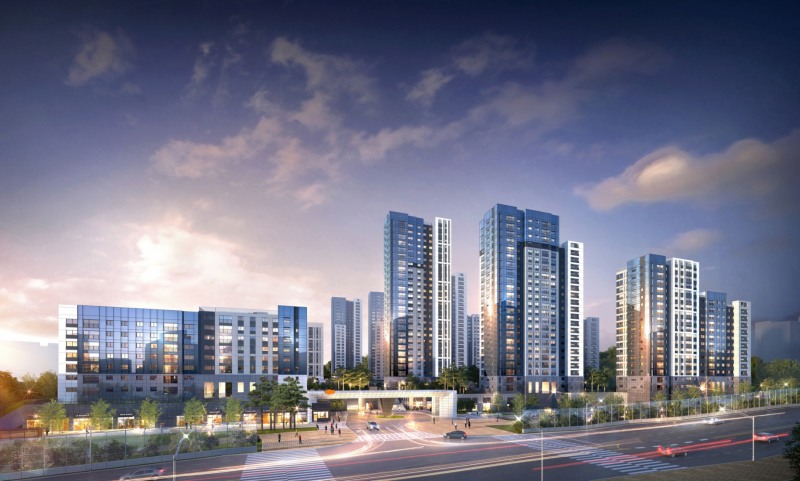 e편한세상 옥정 리더스가든 투시도.(사진=DL이앤씨)