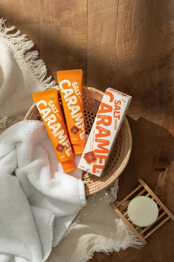 LG생활건강, MZ세대 겨냥 ‘단짠치약’ 죽염 힙스터스 솔트카라멜향 치약 출시