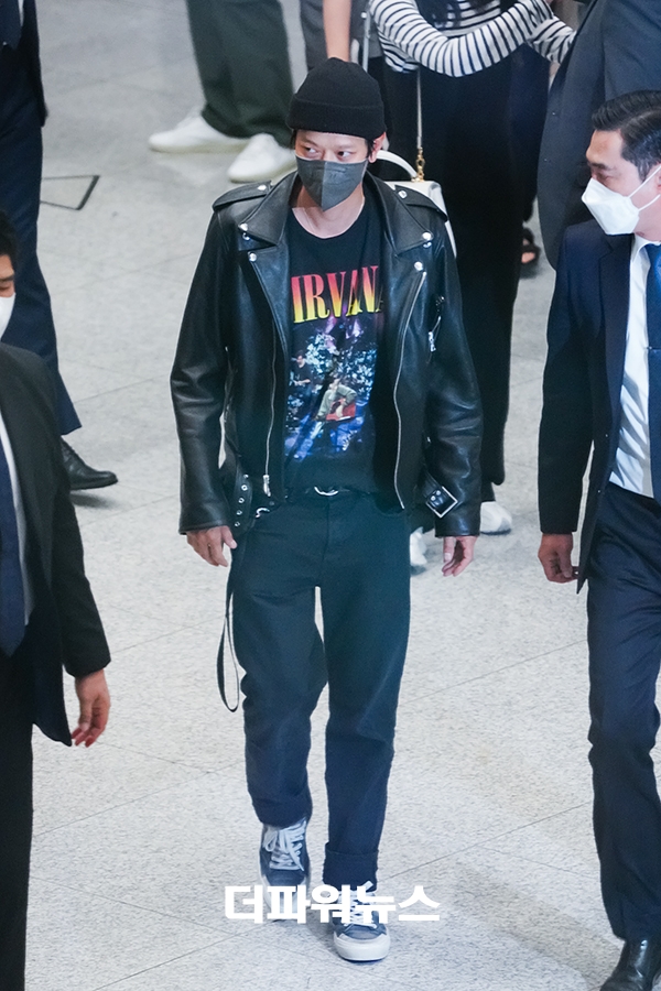 강동원, 인천국제공항 입국