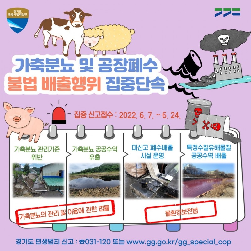 집중단속 안내포스터