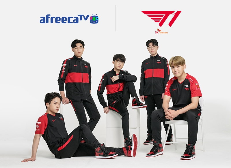 아프리카TV, 글로벌 e스포츠 명문 구단 T1과 전속 스트리밍 파트너십 체결