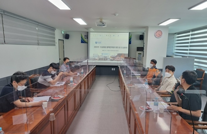 기관합동 도상훈련.(사진제공=온산소방서)