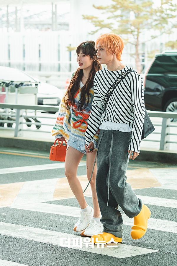 현아- 던, 인천국제공항 출국
