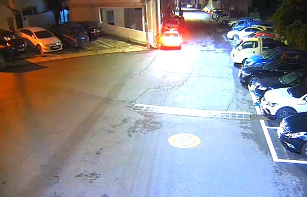 주거지 근처 택시 정차모습.(제공=부산경찰청)