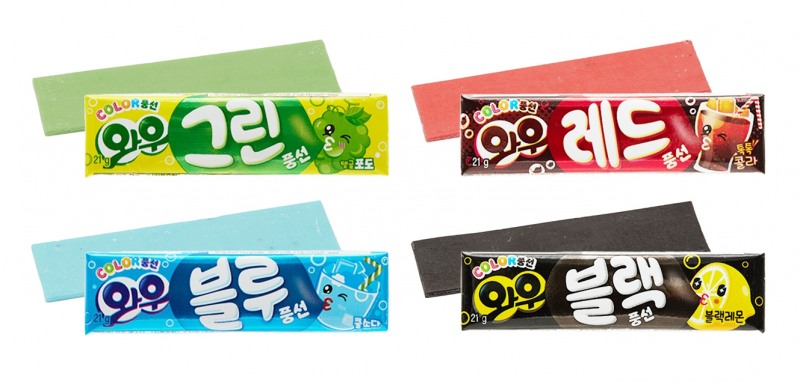 오리온 ‘와우’ 컬러 풍선껌으로 리뉴얼 출시