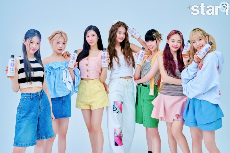 크리에이티브 뷰티푸드&코스메틱 브랜드 1AB(원에이비), 걸그룹 CLASS-y(클라씨)와 화보 촬영 전경. (사진=1AB)