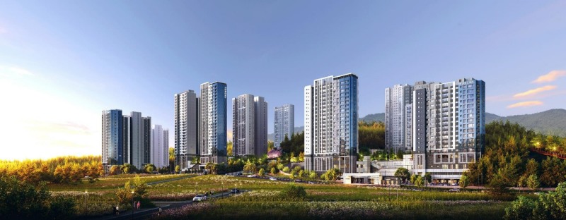 한화 포레나 대전월평공원 투시도