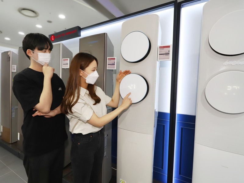 롯데하이마트, 에어컨 매출 195% 늘어