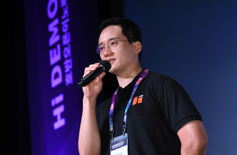 ‘데모데이 2022’에서 김대헌 호반그룹 기획총괄사장.(사진=호반건설)