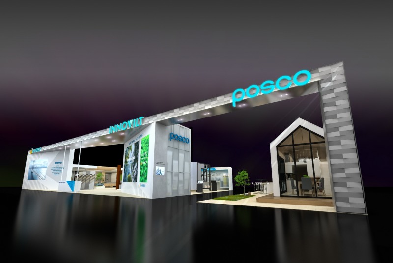 '포스코 이노빌트관' 전시 조감도.(사진=포스코)