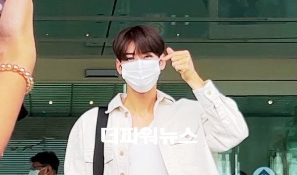 차은우, 인천국제공항 출국