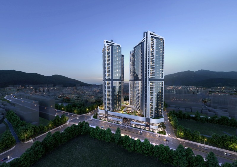 e편한세상 삼천포 오션프라임 조감도.(사진=DL이앤씨)