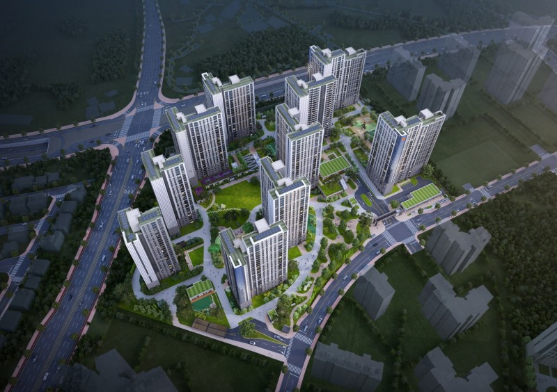 e편한세상 평택 라씨엘로(2-1블록) 조감도.(사진=DL건설)