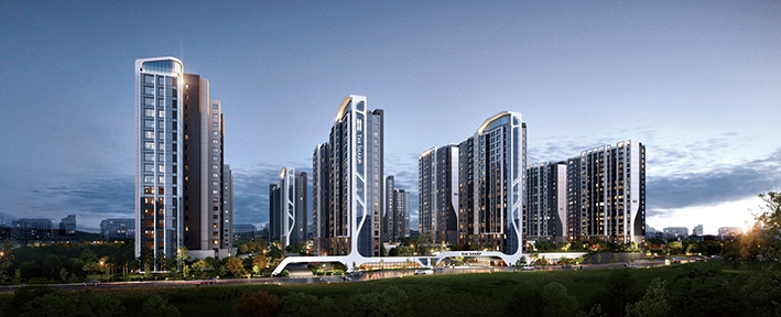 벽적골주공8단지 리모델링사업 투시도.(사진=포스코건설)