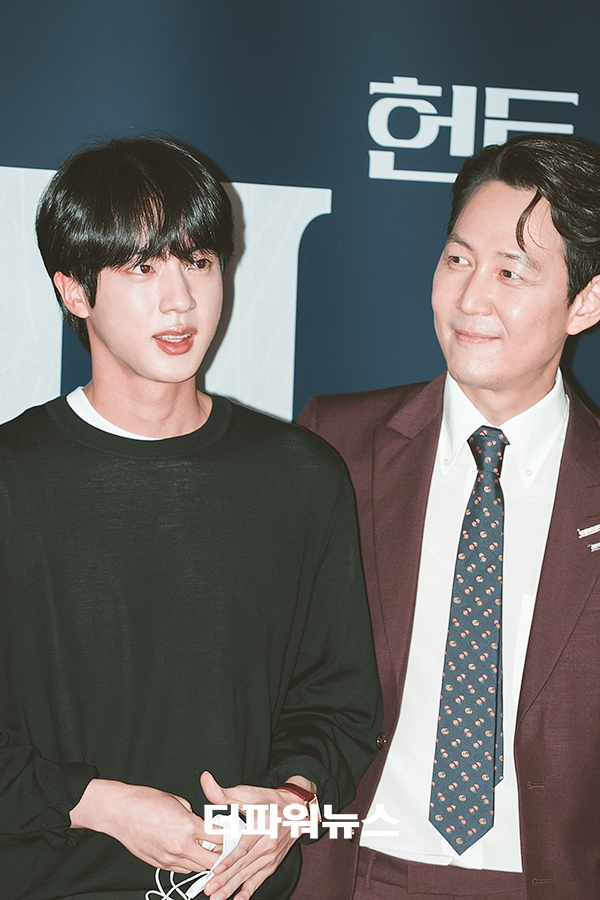 방탄소년단 진, 영화 헌트 VIP시사회