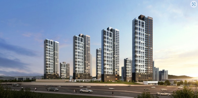 유보라 천안 두정역 투시도.(사진=반도건설)