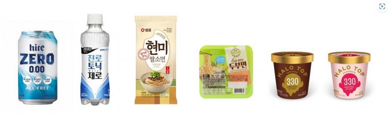 식음료 업계 당 탈출 돕는 제로 로우 푸드 이미지. (사진=하이트진로음료)