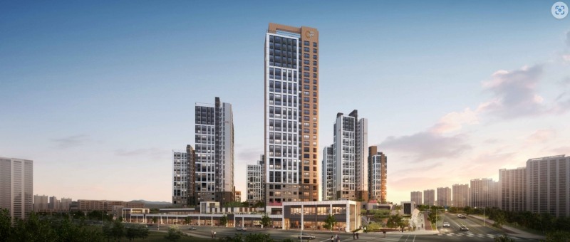 ‘검단신도시 우미린 클래스원’ 투시도.(사진=우미건설)