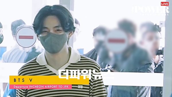 방탄소년단 뷔, 인천국제공항 출국