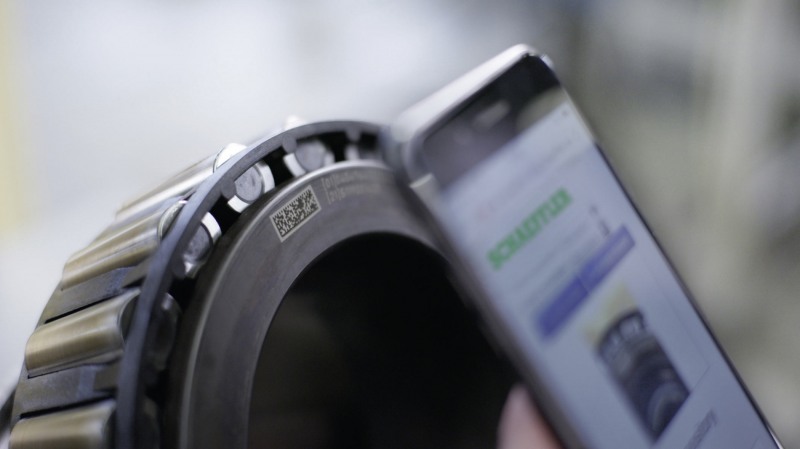 셰플러의 데이터 매트릭스 코드.(사진=셰플러 그룹)