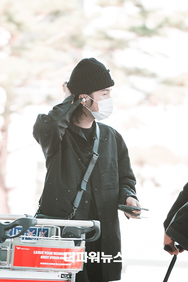 방탄소년단 슈가, 인천국제공항 출국
