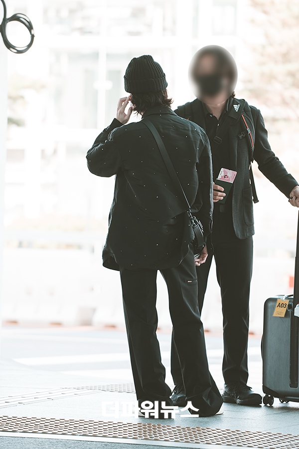 방탄소년단 슈가, 인천국제공항 출국