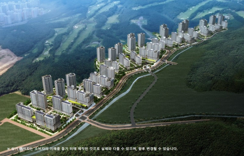 동탄 파크릭스 조감도.(사진=현대건설)